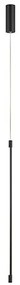 Pendul, lustra LED design liniar Fizz negru