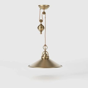 Lustra din alama industrial style cu scripete Alice