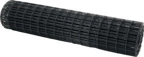 vidaXL Gard Euro Gri 1 x 25 m Fier acoperit cu PVC