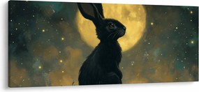 Tablou - Iepure cu lună (120x50 cm)