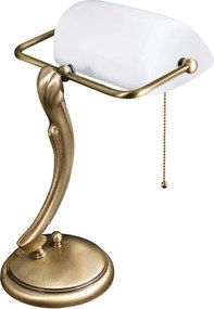 Lampa de birou din alama design clasic Banker