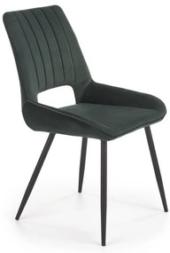 Set masa extensibila Cambell L140-180 + 4 scaune K404 velvet verde