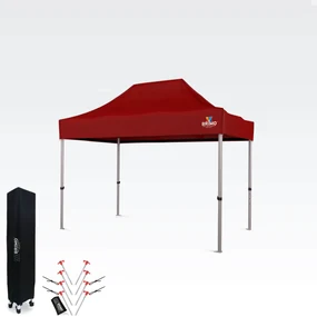 Cort pavilion pliabil 2x3m - fara 3 pereti - Roșu