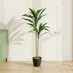 HOMCOM arbori decorativi artificiali mari pentru birouri, intrări, interior, plante decorative false | Aosom Romania