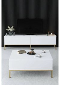 Măsuță de cafea Lord White and Gold