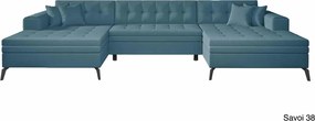 Colțar lemn masiv Formă U Extensibil Verti 350x170cm Personalizabil