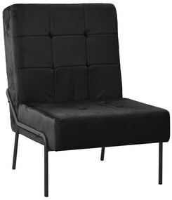 vidaXL Scaun de relaxare, 65x79x87 cm, negru, catifea