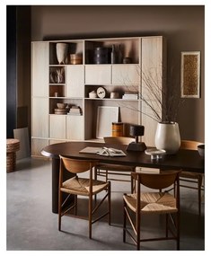 Bibliotecă modulară cu aspect de lemn de stejar 77x199 cm Modulair – vtwonen
