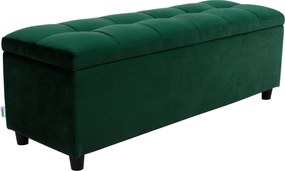 Bancuta cu spatiu de depozitare Abgesteppt verde 120/40/42,5 cm