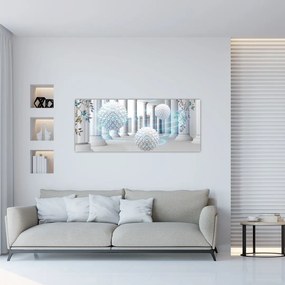 Tablou abstract în stil antic (120x50 cm)