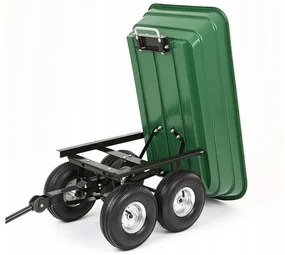 ShopJK CĂRUCIOR DE GRĂDINĂ BASCULABIL 350KG 75L - WO01