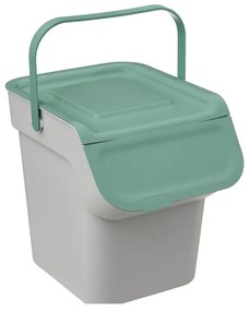 Cos gunoi sortare Nyborg, plastic, verde, 20 litri, 28,5 x 31 x  34 cm