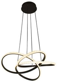 Lustră LED dimabilă suspendată pe cablu, 95W/230V, 3000-6500K, Ø57 cm + telecomandă