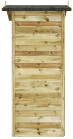 Sopron de gradina pentru depozitare, lemn de pin tratat Maro, 150 cm