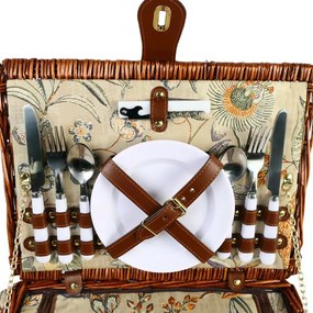 Arôme Coș de picnic pentru 4 persoane Grădină, 40x 30 x 20 cm