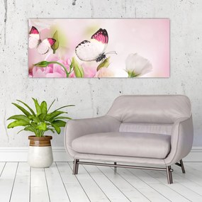 Tablou - Fluturele (120x50 cm)
