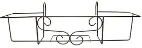 Suport metalic pentru ghivece Esschert Design Ornament, lățime 62 cm, gri