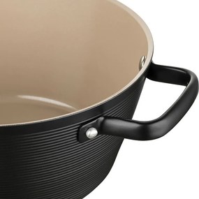 Florina Oală din aluminiu Carina Black 3,3 l, 24 cm, diam. 24 cm