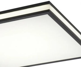 Plafonieră LED RGBW dimabilă JUST LIGHT. 14110-18 MARIO BLACK LED/19,5W/230V + telecomandă