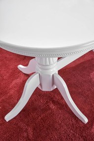 Set masa extensibila Joseph L150-190 cm + 4 scaune Barock gri/alb