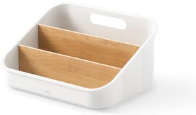 Organizator de baie alb pentru cosmetice din plastic Bellwood – Umbra