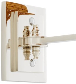 Aplica de perete LUX cu abajur din ratan Lexington nickel