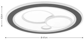 Plafonieră LED dimabilă Brilagi MODERN LED/89W/230V 2700-6500K + telecomandă