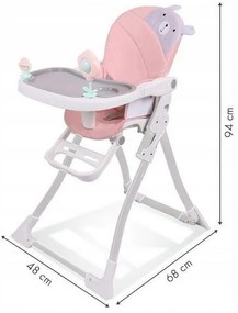 Scaun de masa Ecotoys HC-301-903 - Roz