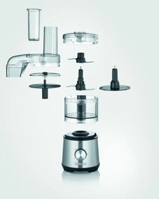 Severin KM 3865 - Tocător de alimente 400 W/230 V inox/negru