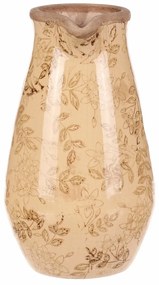 Vaza ceramică Flores retro, ulcior, 17 x 22 cm