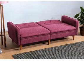 Set Canapea si Fotoliu, Lemn Solid, Terra, 2 Piese, Rosu Bordo