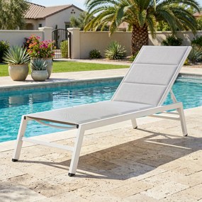 Outsunny Șezlong basculant pentru plajă | Aosom Romania