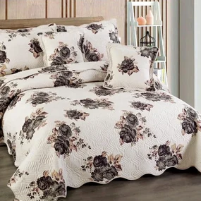 Cuvertura bumbac 100%, 5 piese, pat 2 persoane, 230x250 cm, CB138