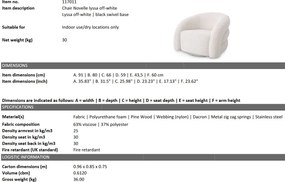 Fotoliu pivotant design elegant LUX Novelle