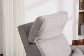 Fotoliu recliner electric dumonde cu funcție de balansare ,rotire și incarcare USB C Tavero