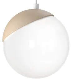 Lustră pe cablu SFERA WOOD 1xE14/40W/230V alb