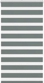 vidaXL Jaluzea tip zebra gri închis lățime țesătură 85,9 cm poliester