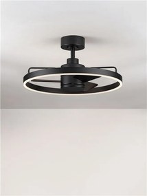 Lustra LED cu ventilator si telecomanda LUNAIR negru