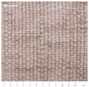 Pat matrimonial bej tapițat cu spațiu de depozitare cu somieră 180x200 cm Miley – Micadoni