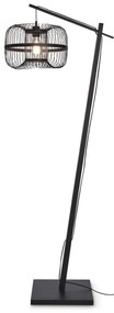 Lampa de podea eco din bambus Hokkaido S 25cm, negru