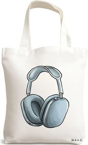 Sacosa de Panza pentru Cumparaturi, Geanta Tote Travel Girl 16, 38x34.5 cm, Alba, BEKZ®