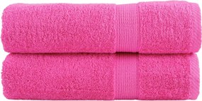 vidaXL Prosoape de baie premium, SOLUND 2 buc 100x150 cm 600 gsm