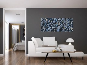 Tabloul cu pietre pe plajă (120x50 cm)