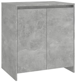 809741 vidaXL Servantă, gri beton, 70x41x75 cm, lemn prelucrat