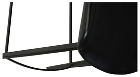 Scaun de bar din imitație de piele DAN-FORM Denmark Hype, negru