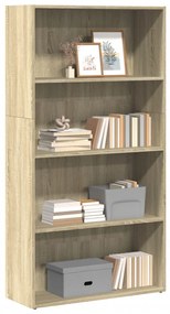 vidaXL Bibliotecă, stejar sonoma, 80x30x152 cm, lemn prelucrat