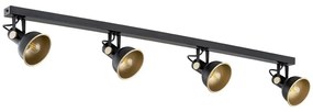 Lustra cu 4 spoturi directionabile design modern Lenora negru