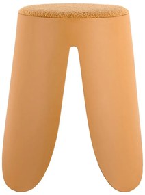 Scaun galben ocru din plastic Savor – Leitmotiv