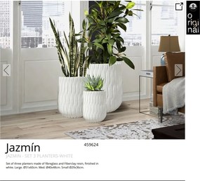 Set de 3 jardiniere decorative Jazmin