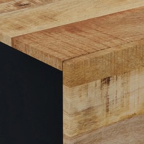 Noptiere, 2 buc., 40x33x46 cm, lemn masiv de acacia 2, Lemn masiv de mango